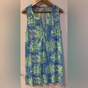 Lilly Pulitzer Vibrant Blue and Green Dress